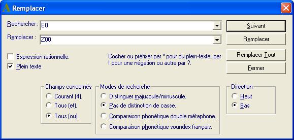 remplacer